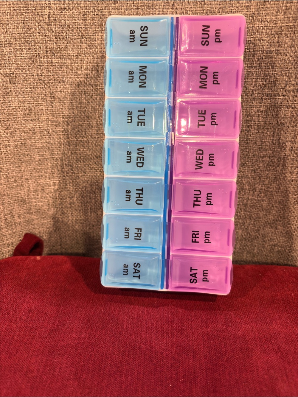 New 7-Day AM PM Storage Organizer for Beads,Craft Supplies&Small Items-7”x3”x1”